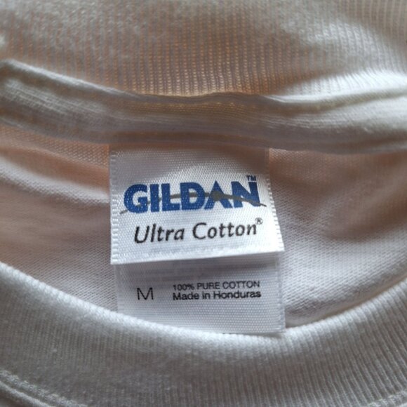 Glamis Gone Wild M Gilden Ultra Cotton ATV Long Sleeve Shirt White Sand Dunes - Picture 3 of 8